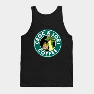 Croc & Loki Coffee Tank Top